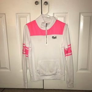 PINK victoria secret half zip sweatshirt
